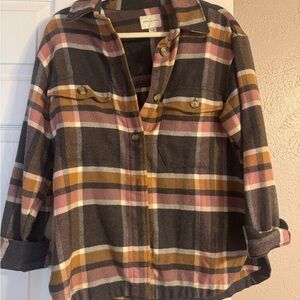 American Eagle Outfitters Multicolor Plaid Shirt